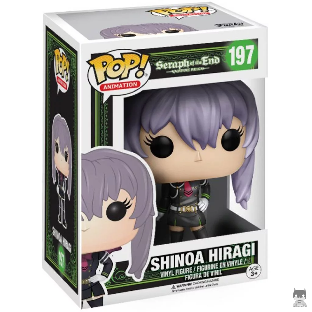 Figura Funko Pop! Shinoa Hiragi en su caja