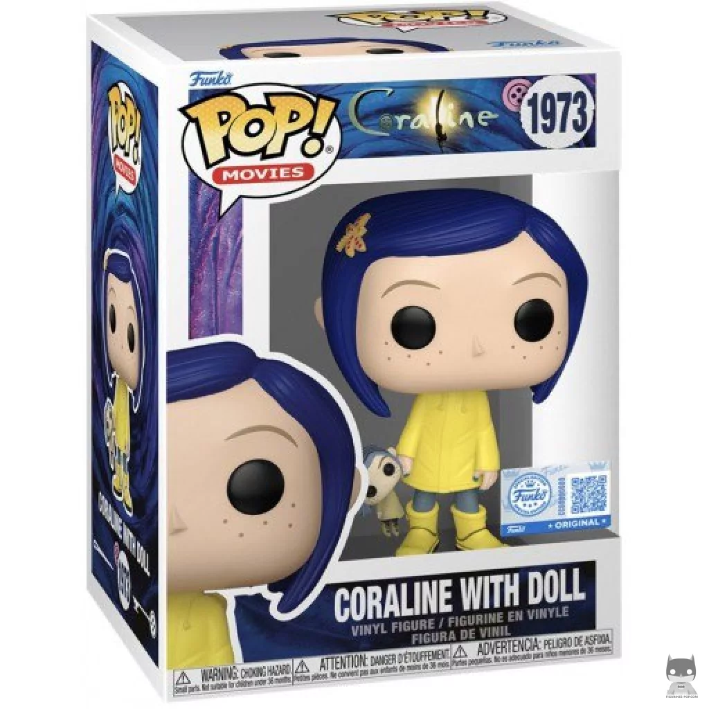 Figura Funko Pop! Coraline con la muñeca en su caja