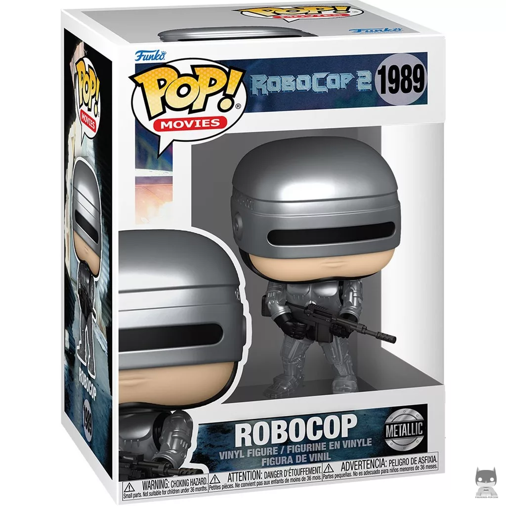 Figura Funko Pop! RoboCop (Metalizado) en su caja