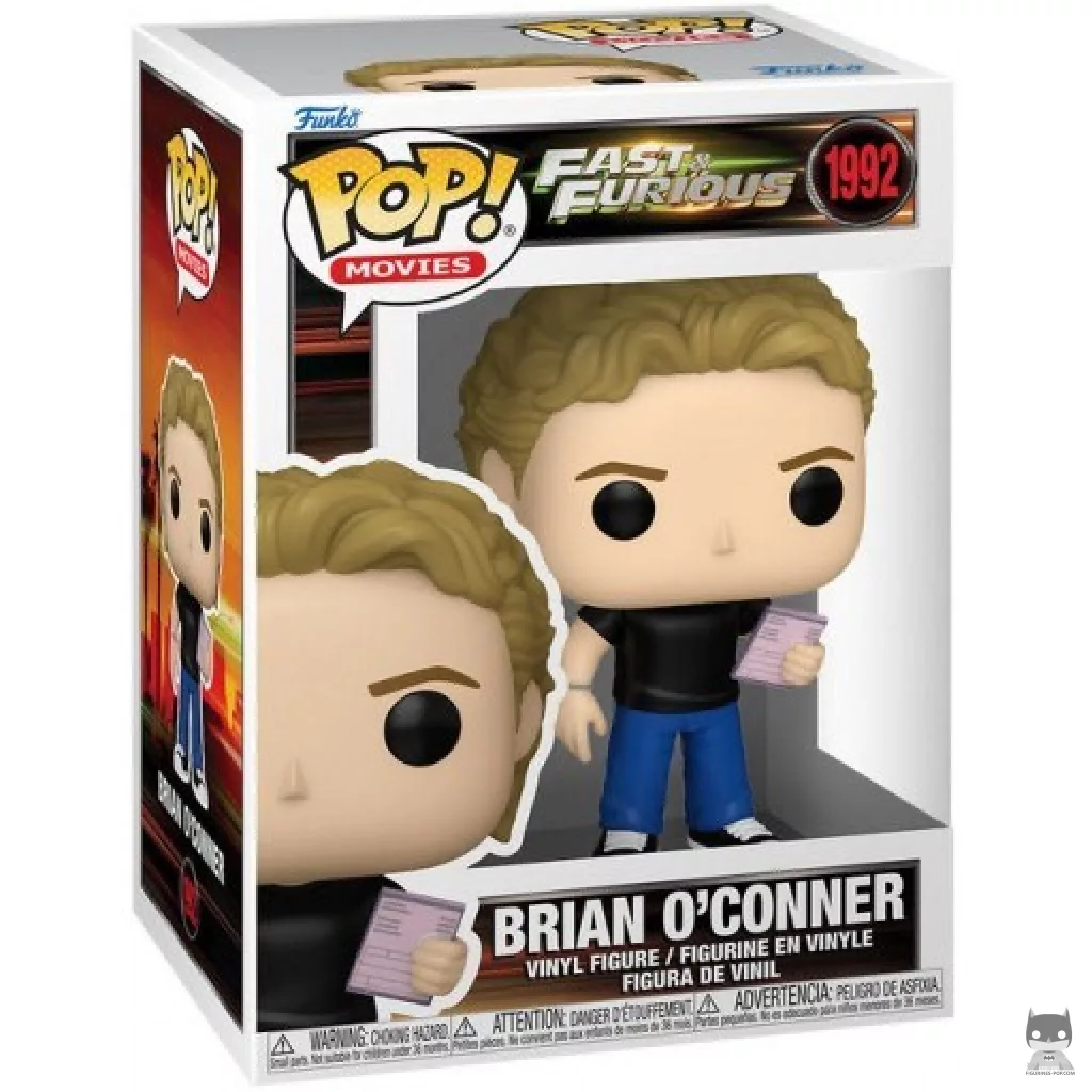 Figura Funko Pop! Brian O'Conner en su caja