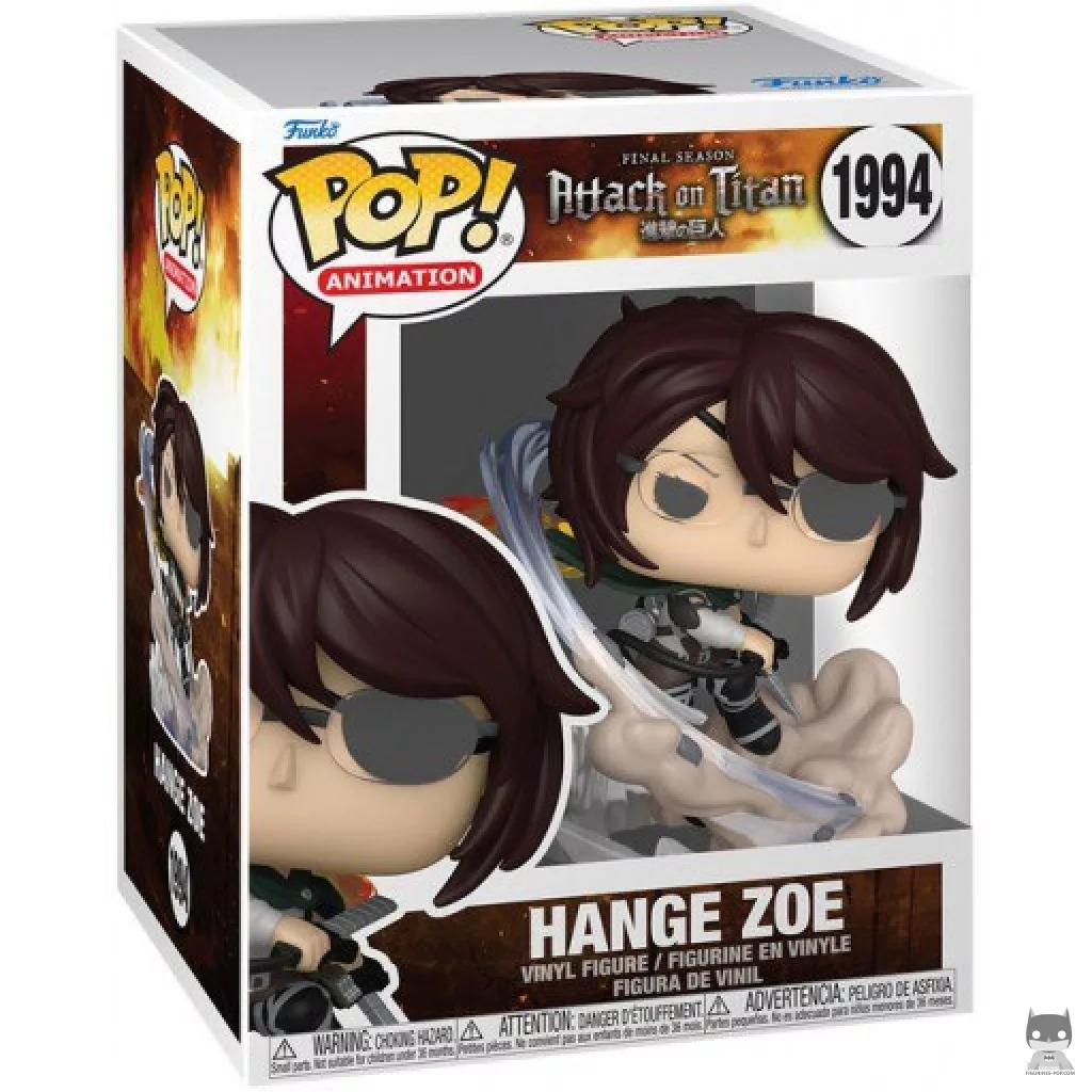 Figura Funko Pop! Hange Zoe en su caja