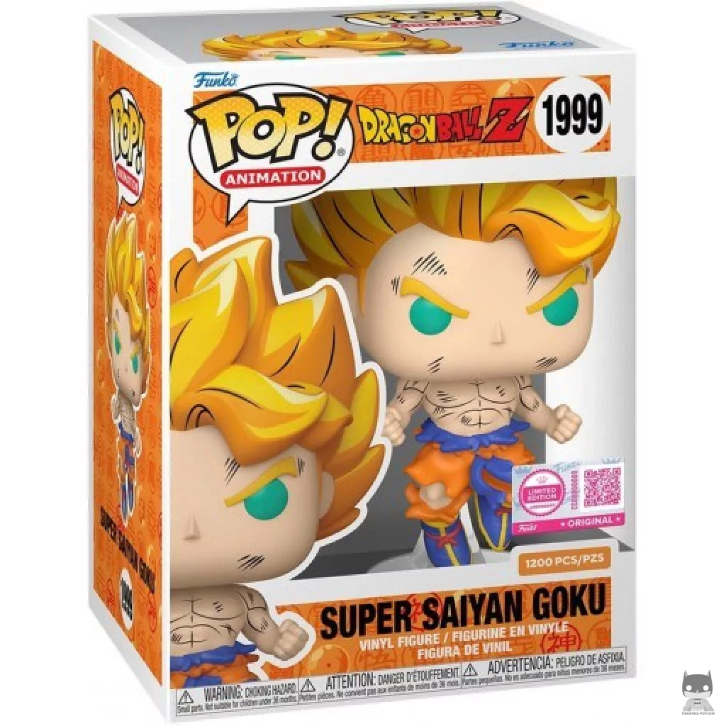 Figura Funko Pop! Goku Super Saiyan en su caja