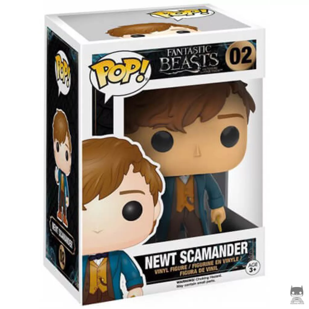 Figura Funko Pop! Newt Scamander con Egg en su caja