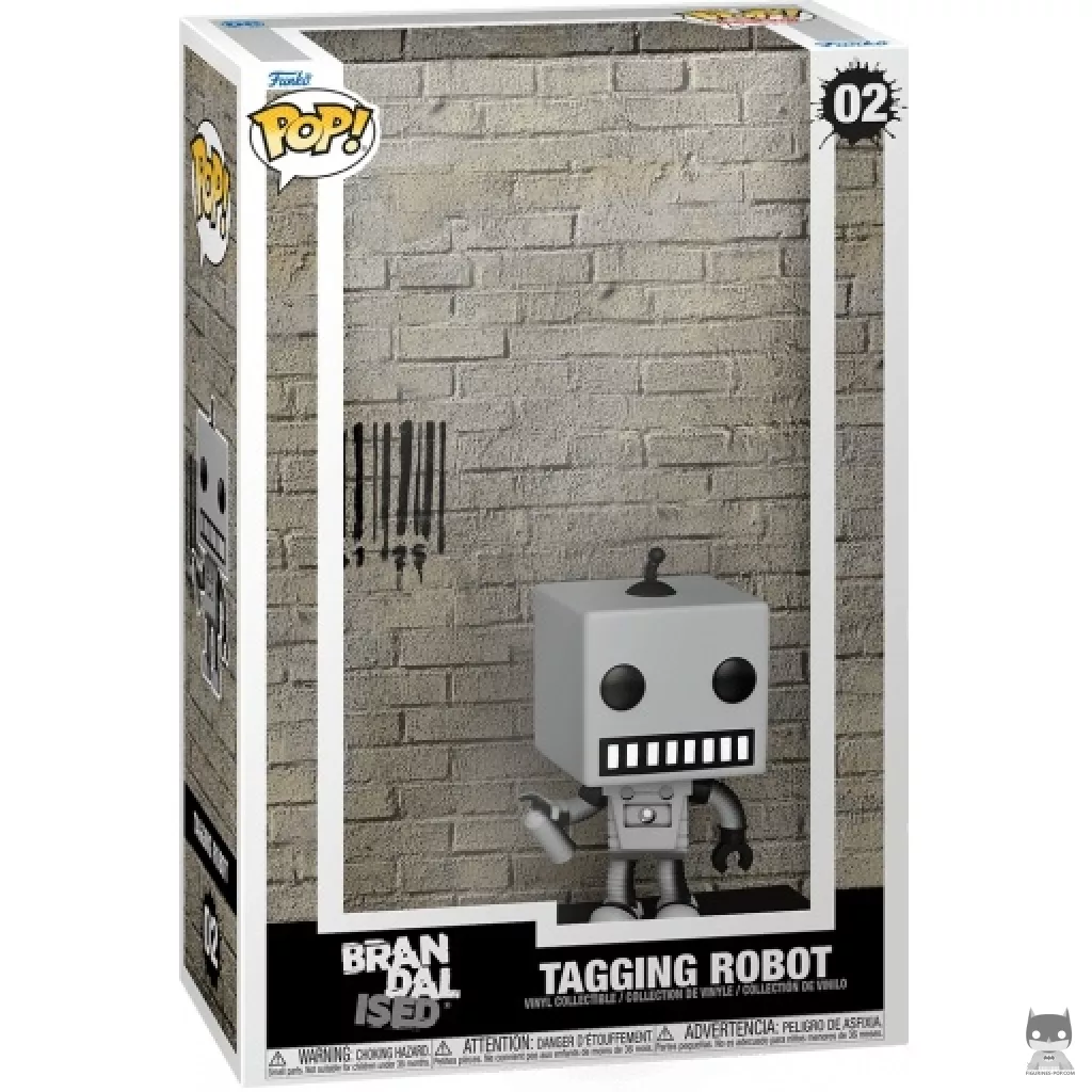 Figura Funko Pop! Robot grafitero en su caja