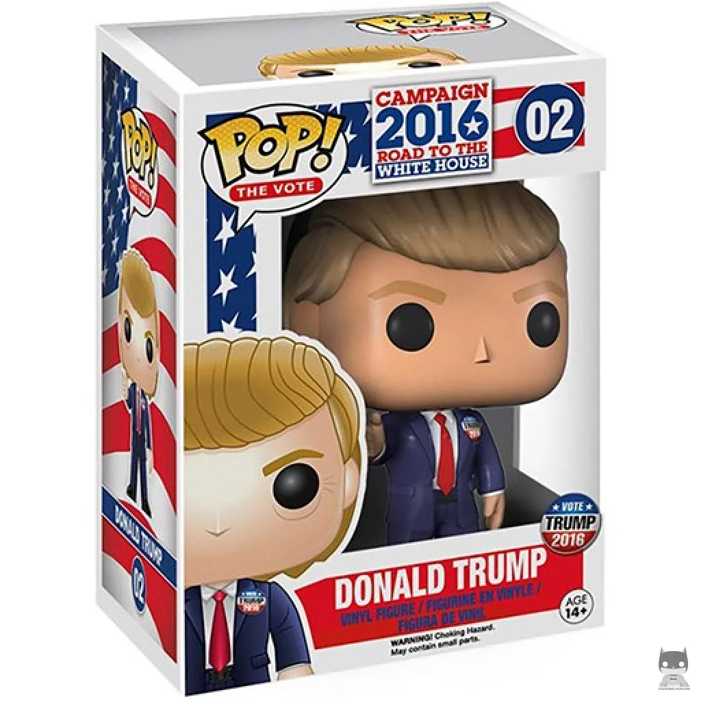 Figura Funko Pop! Donald Trump en su caja