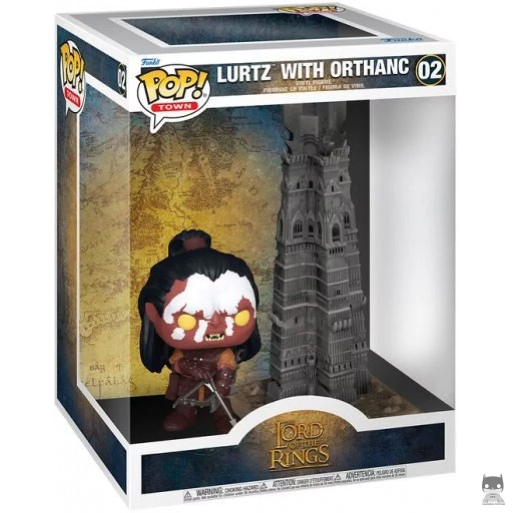 Figura Funko Pop! Lurtz con Orthanc en su caja