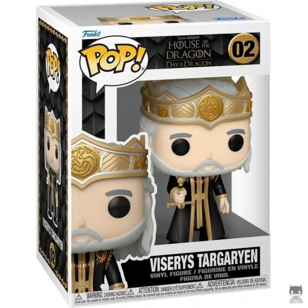 Figura Funko Pop! Viserys Targaryen en su caja