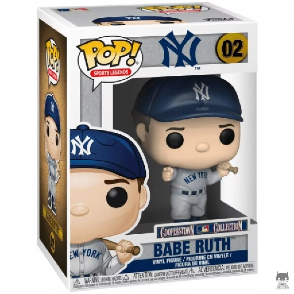 Figura Funko Pop! Babe Ruth en su caja
