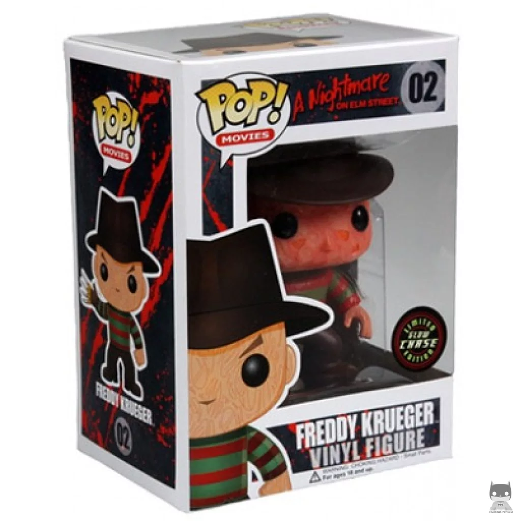 Figura Funko Pop! Freddy Krueger (Chase) en su caja