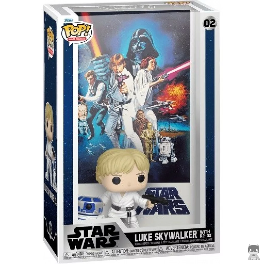 Figura Funko Pop! Luke Skywalker con R2-D2 en su caja