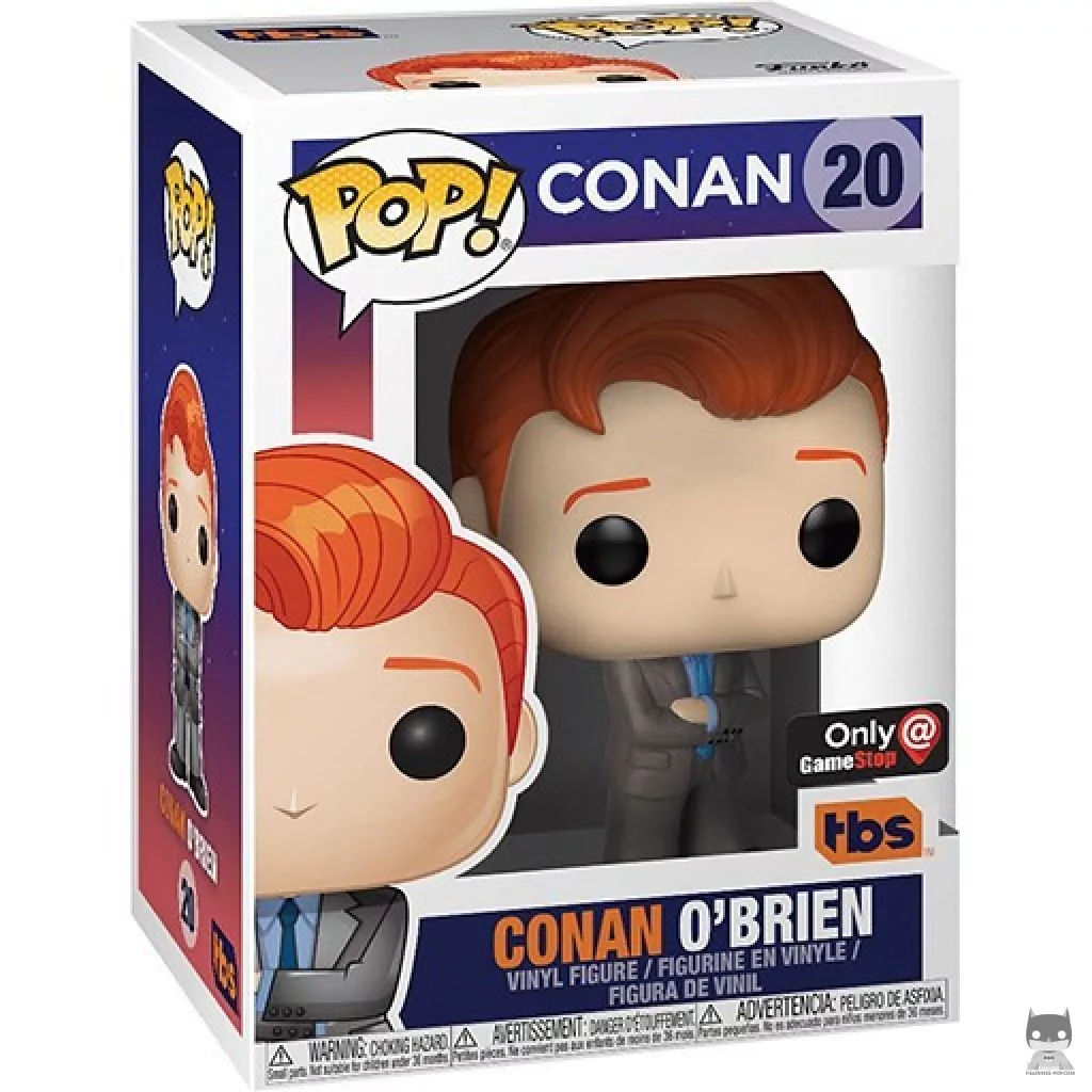 Figura Funko Pop! Conan O'Brien con traje en su caja