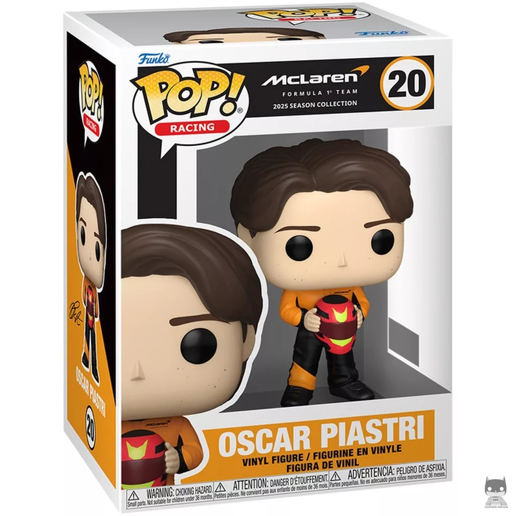 Figura Funko Pop! Oscar Piastri en su caja