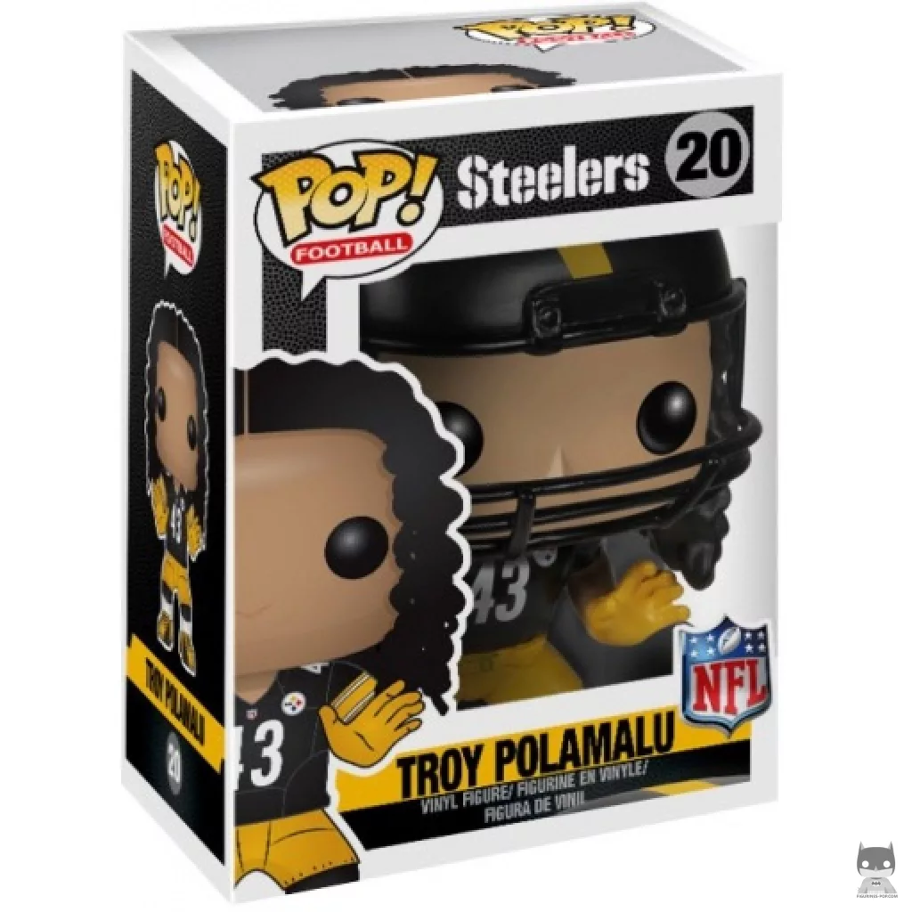 Figura Funko Pop! Troy Polamalu en su caja