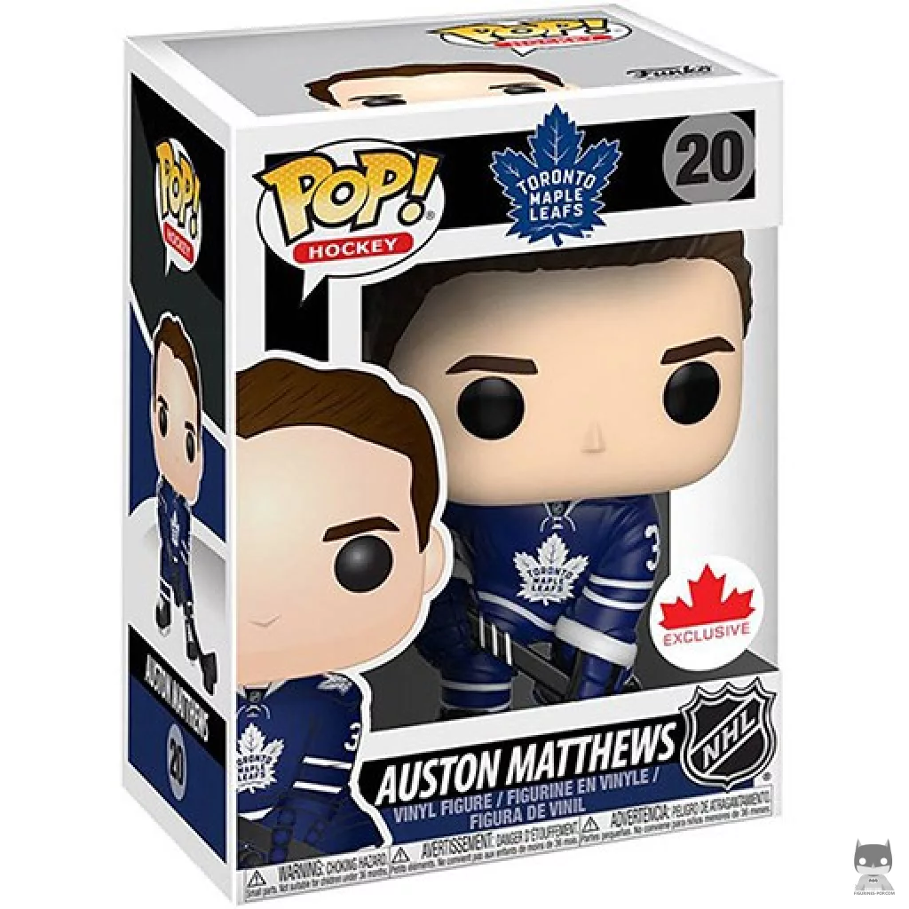 Figura Funko Pop! Auston Matthews en su caja