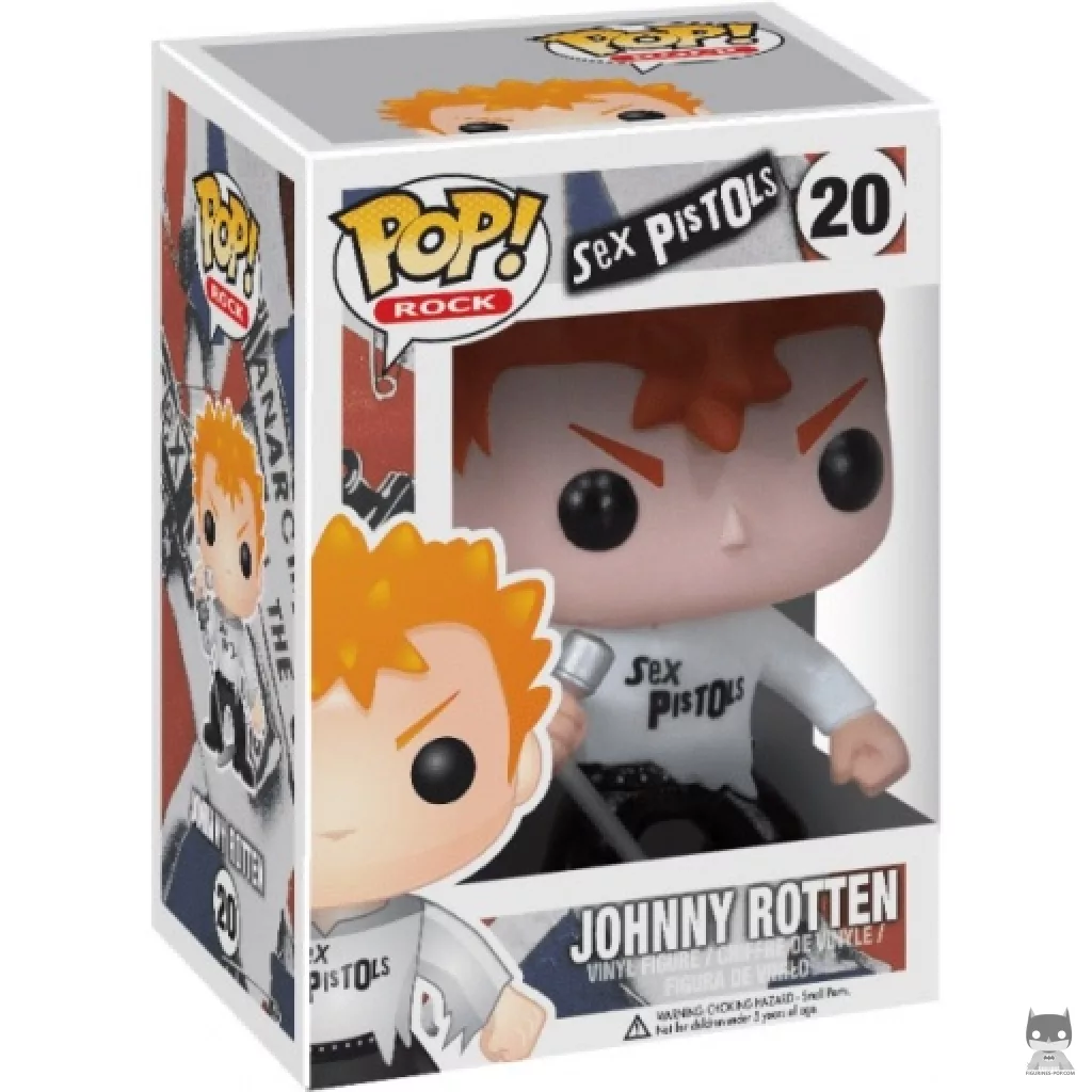 Figura Funko Pop! Johnny Rotten en su caja