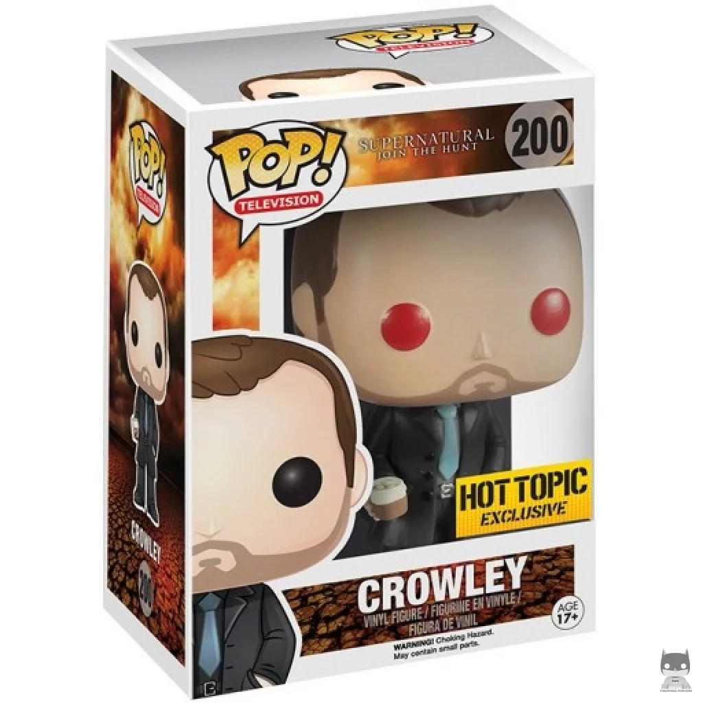 Figura Funko Pop! Crowley con ojos de demonio en su caja