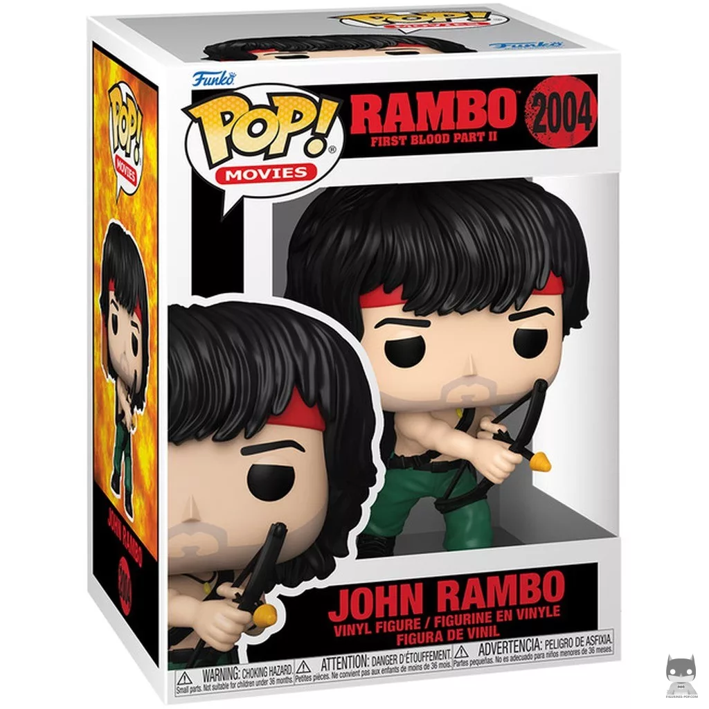 Figura Funko Pop! John Rambo con flecha explosiva en su caja