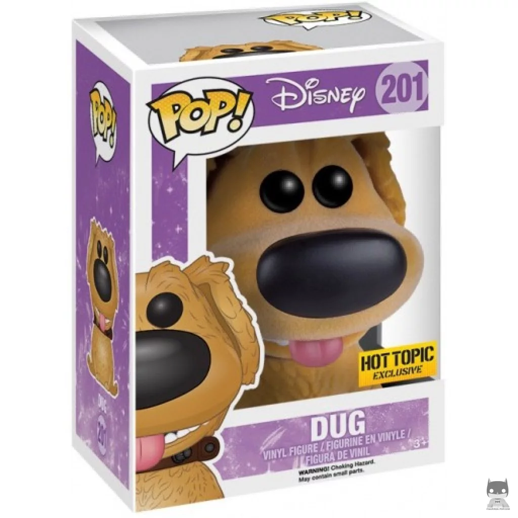 Figura Funko Pop! Dug (Flocado) en su caja