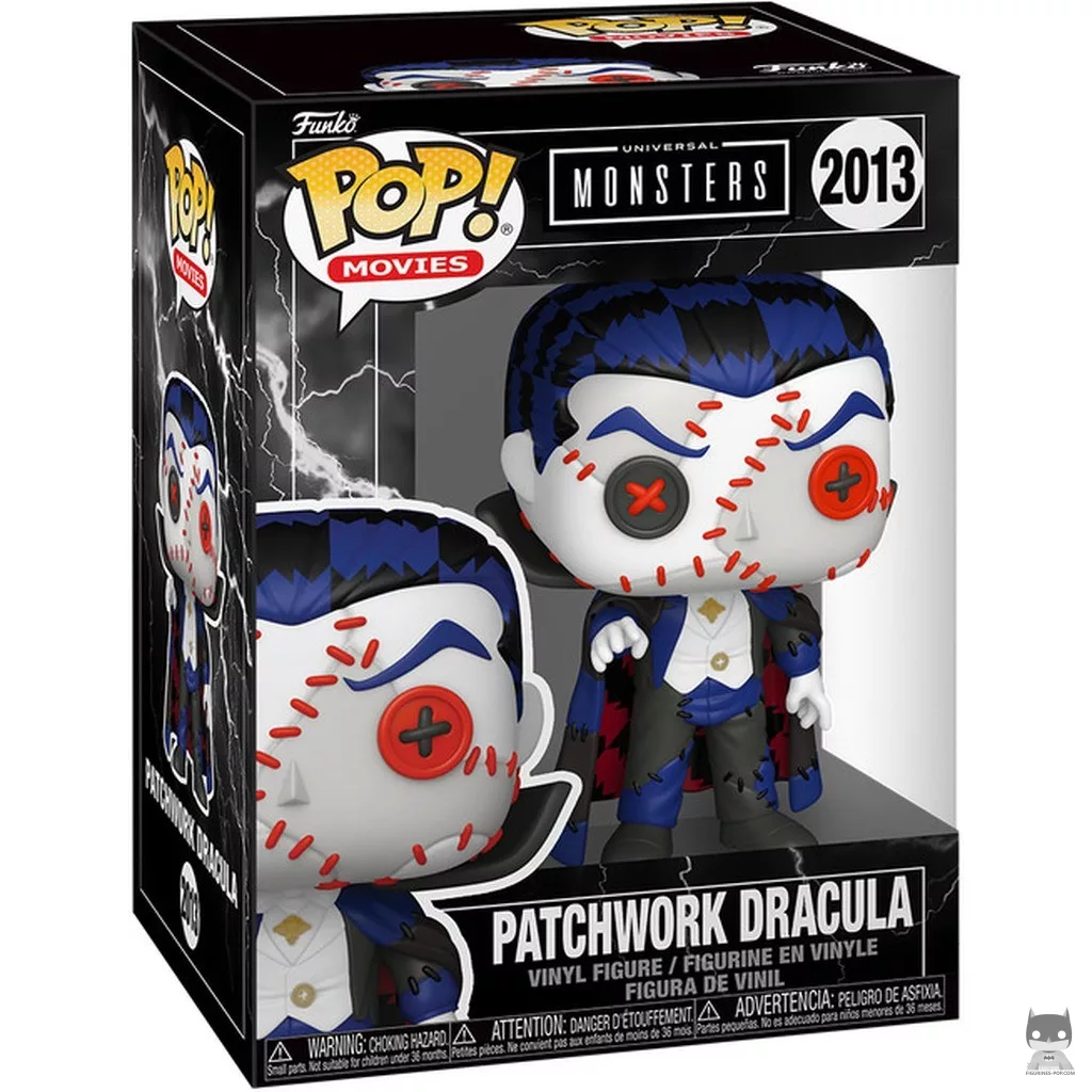 Figura Funko Pop! Drácula Patchwork en su caja