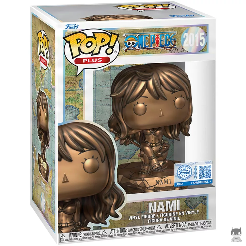 Figura Funko Pop! Nami (Bronce) en su caja
