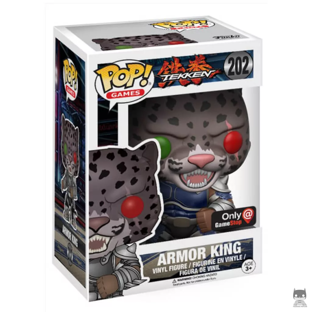 Figura Funko Pop! Armor King (Azul) en su caja