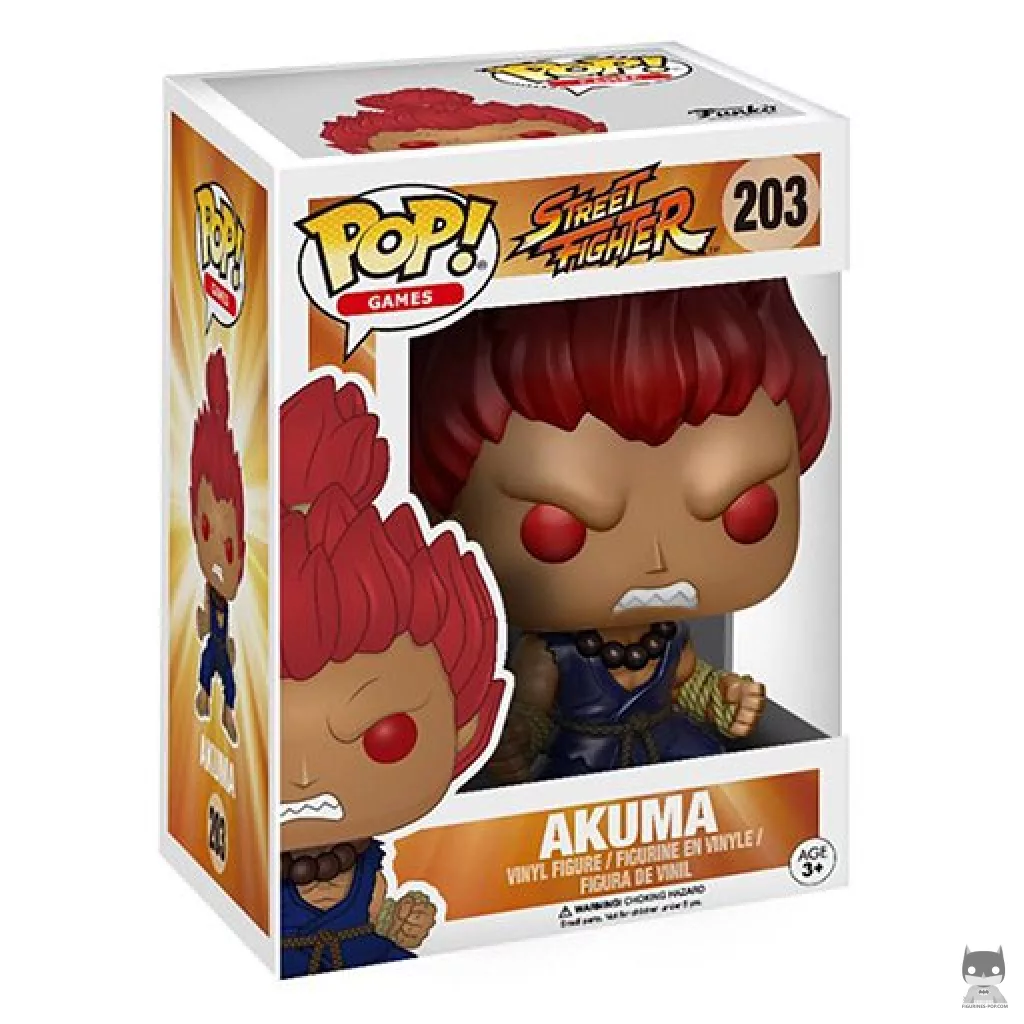 Figura Funko Pop! Akuma en su caja