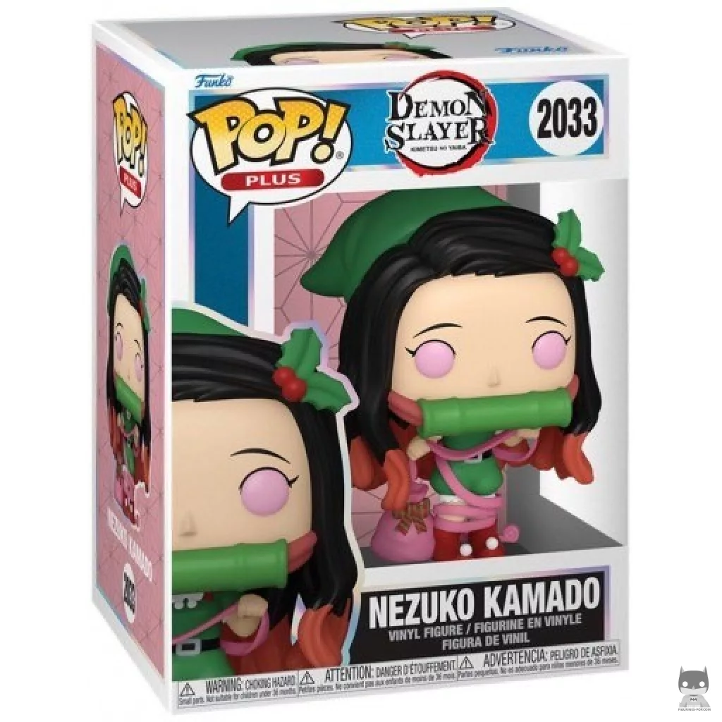 Figura Funko Pop! Nezuko Kamado (Navidad) en su caja