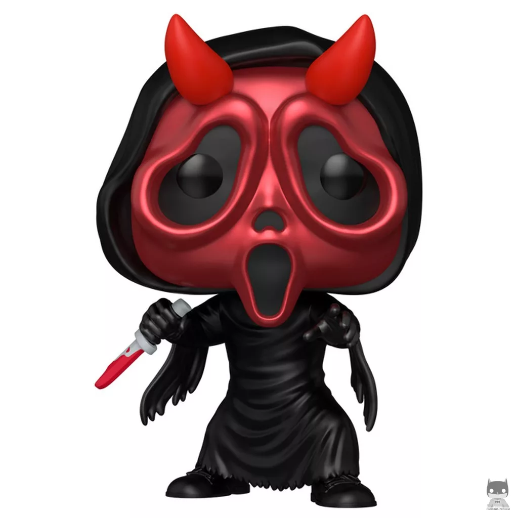Figura Funko Pop! Ghost Face cara de diablo (Cromado) (Scream)