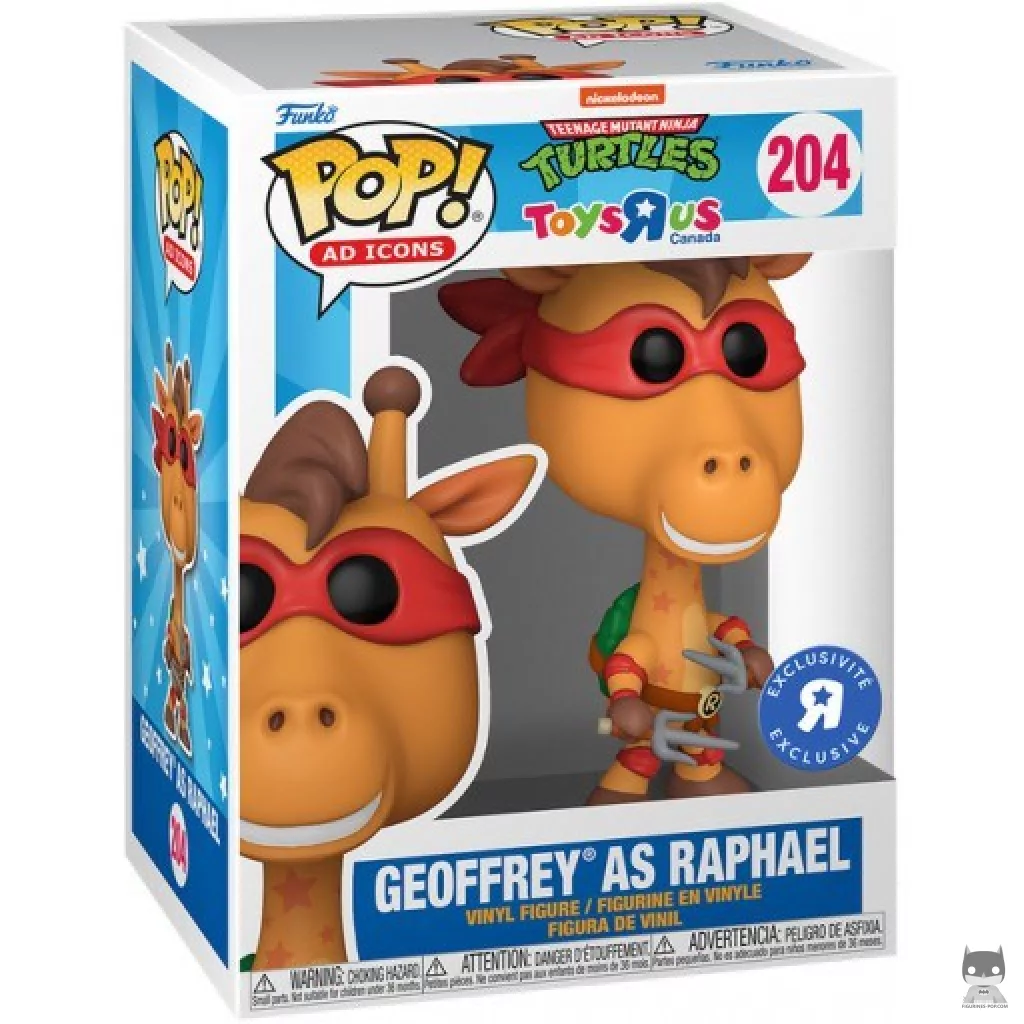 Figura Funko Pop! Geoffrey como Rafael en su caja