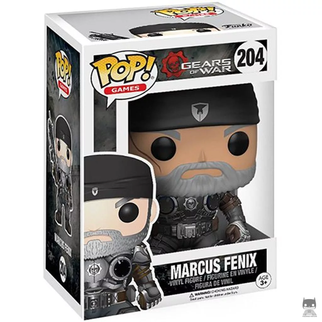 Figura Funko Pop! Marcus Fenix (Anciano) en su caja