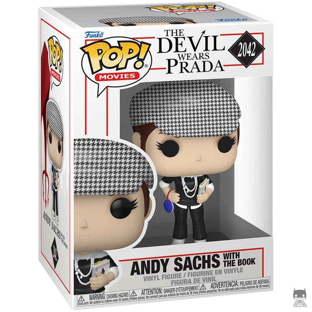 Figura Funko Pop! Andy Sachs con el libro en su caja
