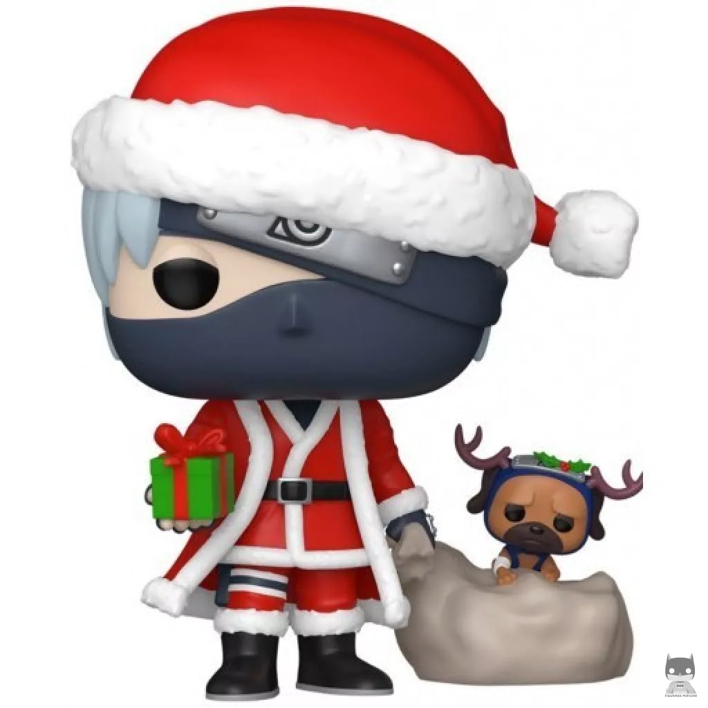 Figura Funko Pop! Kakashi Hatake con Pakkun (Navidad) (Naruto Shippuden)