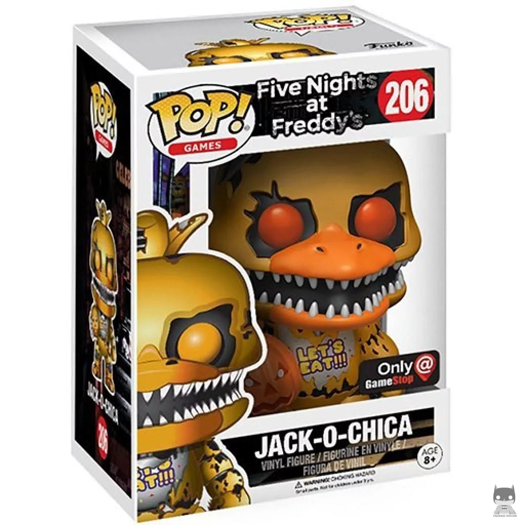 Figura Funko Pop! Jack-O-Chica en su caja