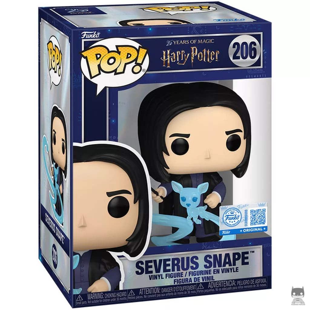 Figura Funko Pop! Severus Snape con su patronus (Cierva) en su caja