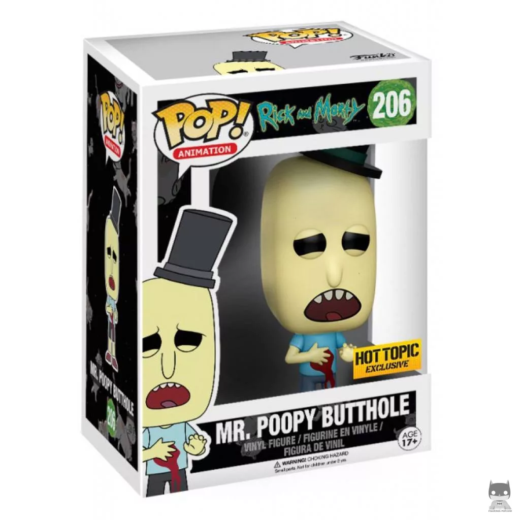 Figura Funko Pop! Mr. Poopy Butthole (Ensangrentado) en su caja