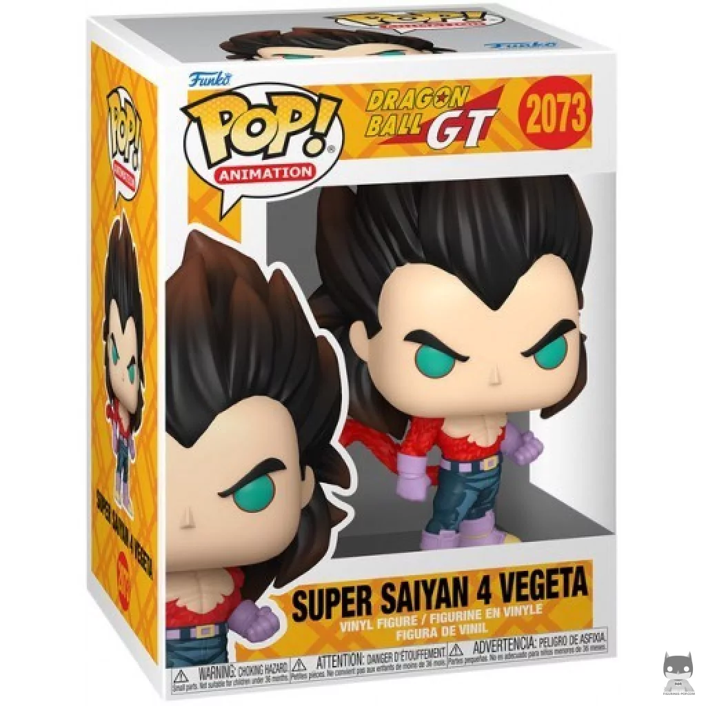 Figura Funko Pop! Vegeta Super Saiyan 4 en su caja