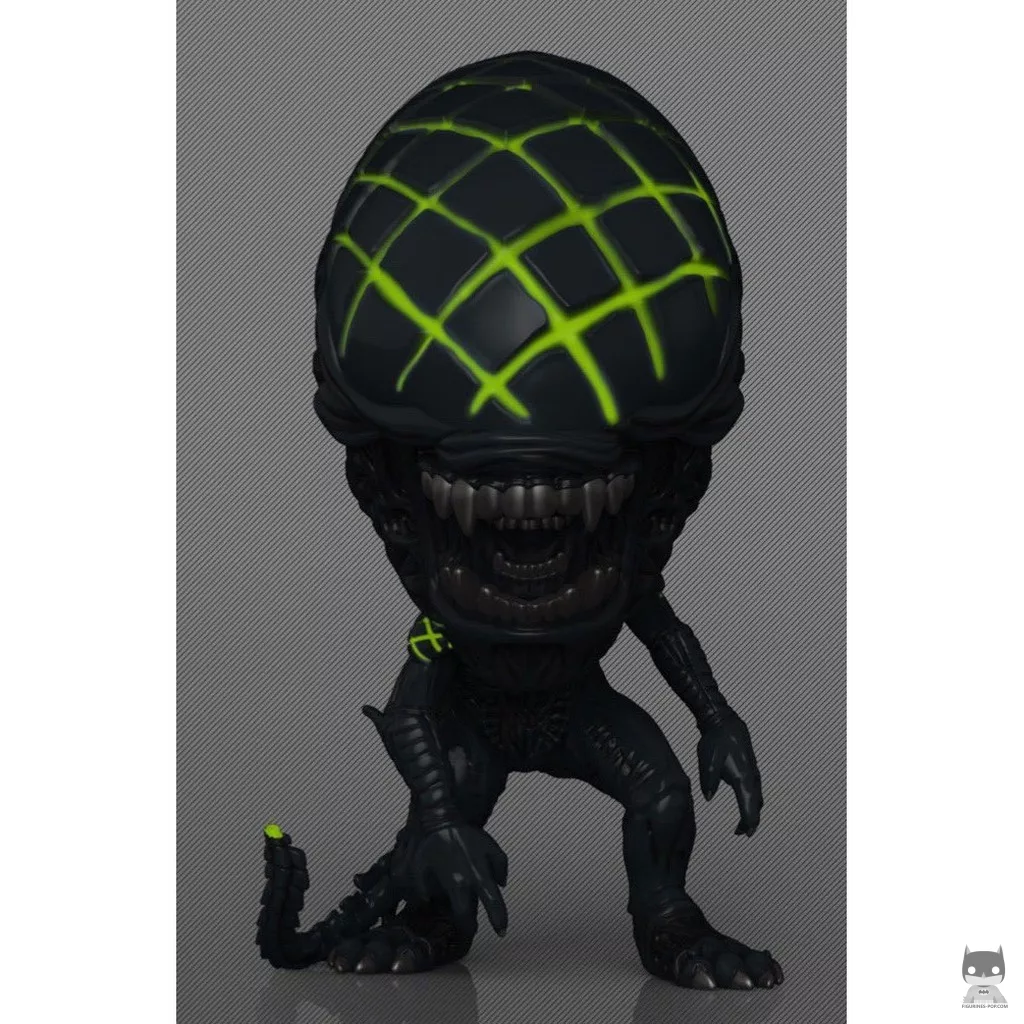Figura Funko Pop! Xenomorfo Grid (Brilla en la oscuridad) en su caja