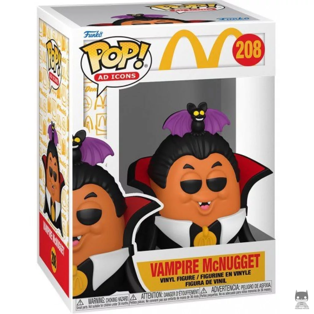 Figura Funko Pop! McNugget vampiro en su caja