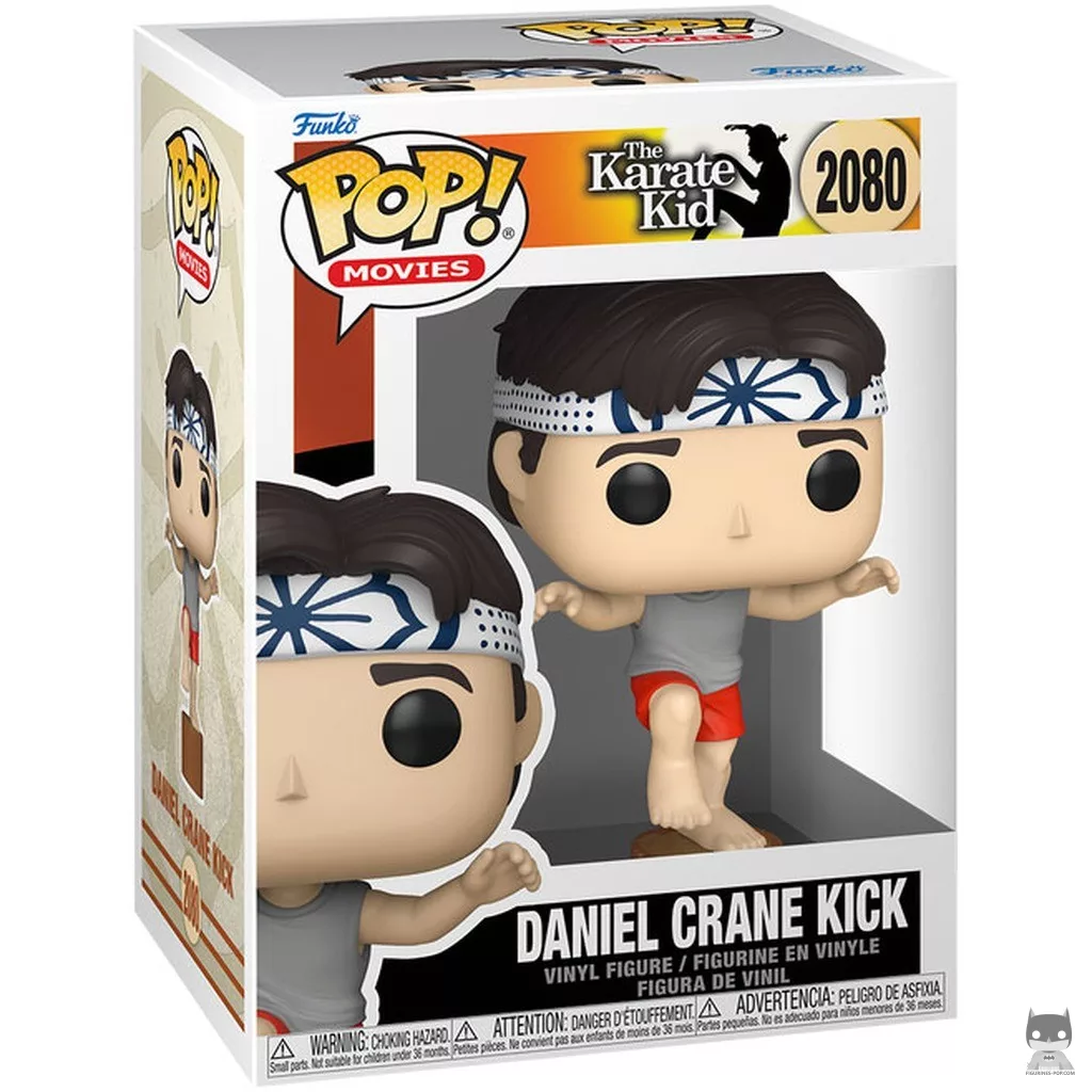 Figura Funko Pop! Daniel con la patada de la grulla en su caja