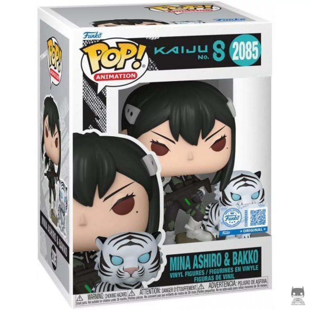 Figura Funko Pop! Mina Ashiro & Bakko en su caja