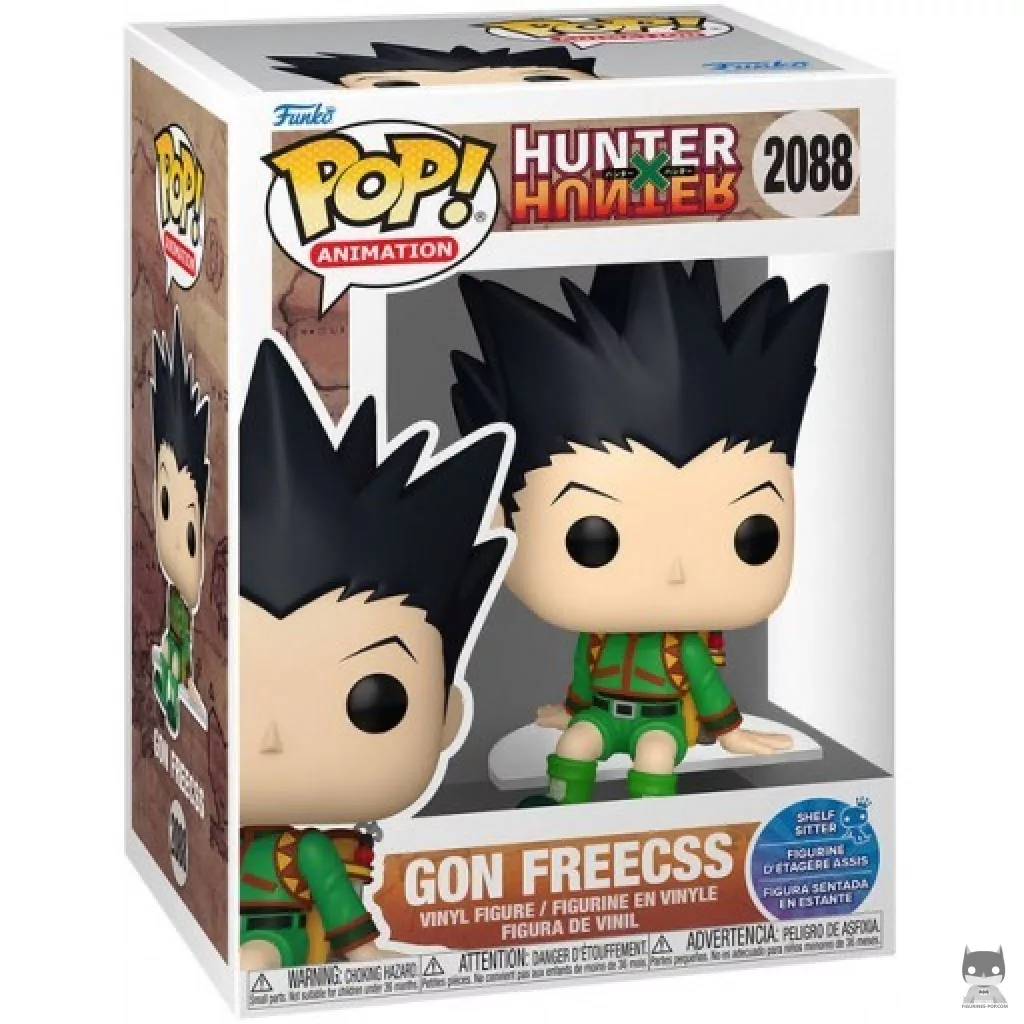 Figura Funko Pop! Gon Freecss (Shelf Sitter) en su caja