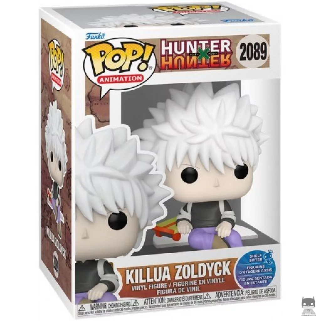 Figura Funko Pop! Killua Zoldyck (Shelf Sitter) en su caja