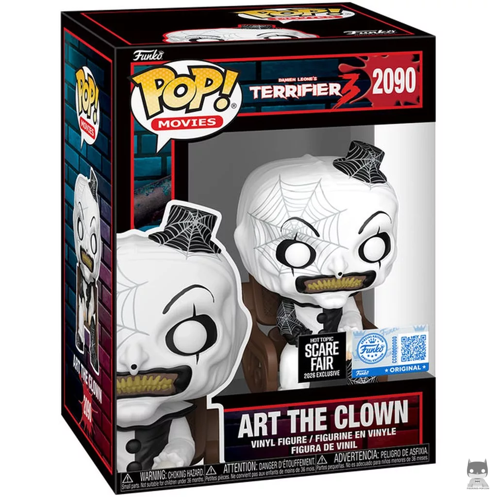 Figura Funko Pop! Art el Payaso en la mecedora en su caja