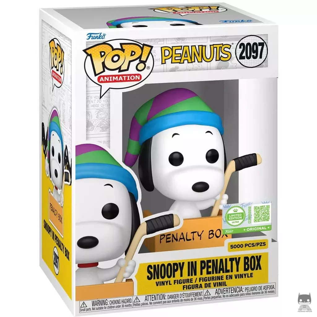 Figura Funko Pop! Snoopy en el banquillo de castigo en su caja