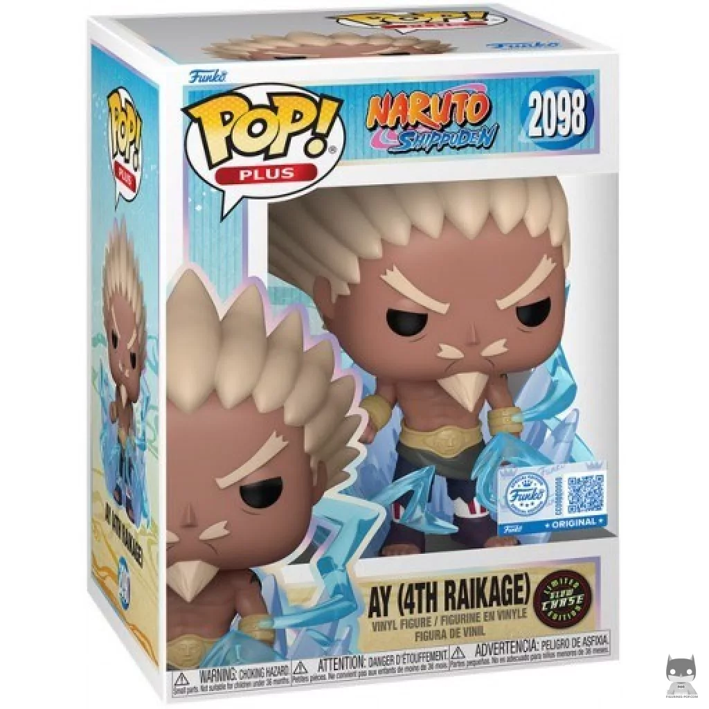 Figura Funko Pop! Ay (Cuarto Raikage) (Chase & Brilla en la oscuridad) en su caja