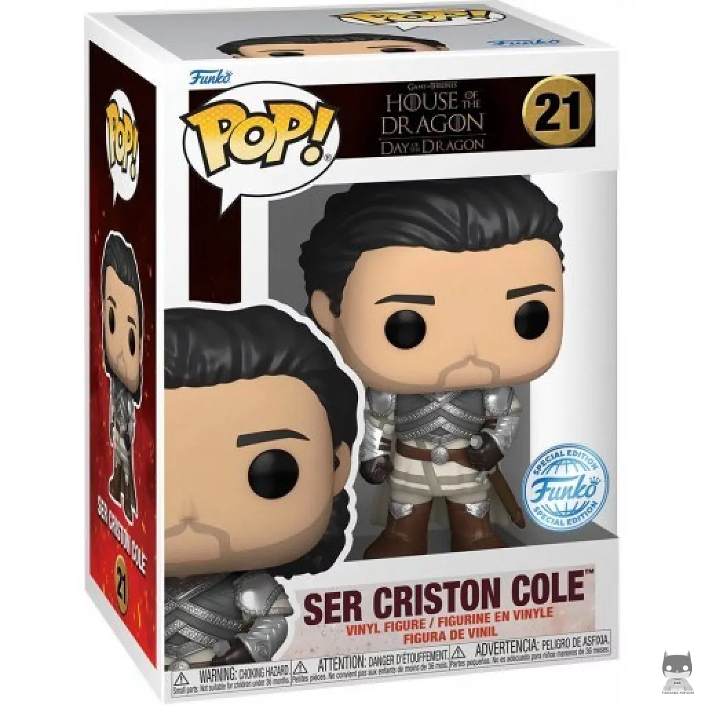 Figura Funko Pop! Ser Criston Cole en su caja