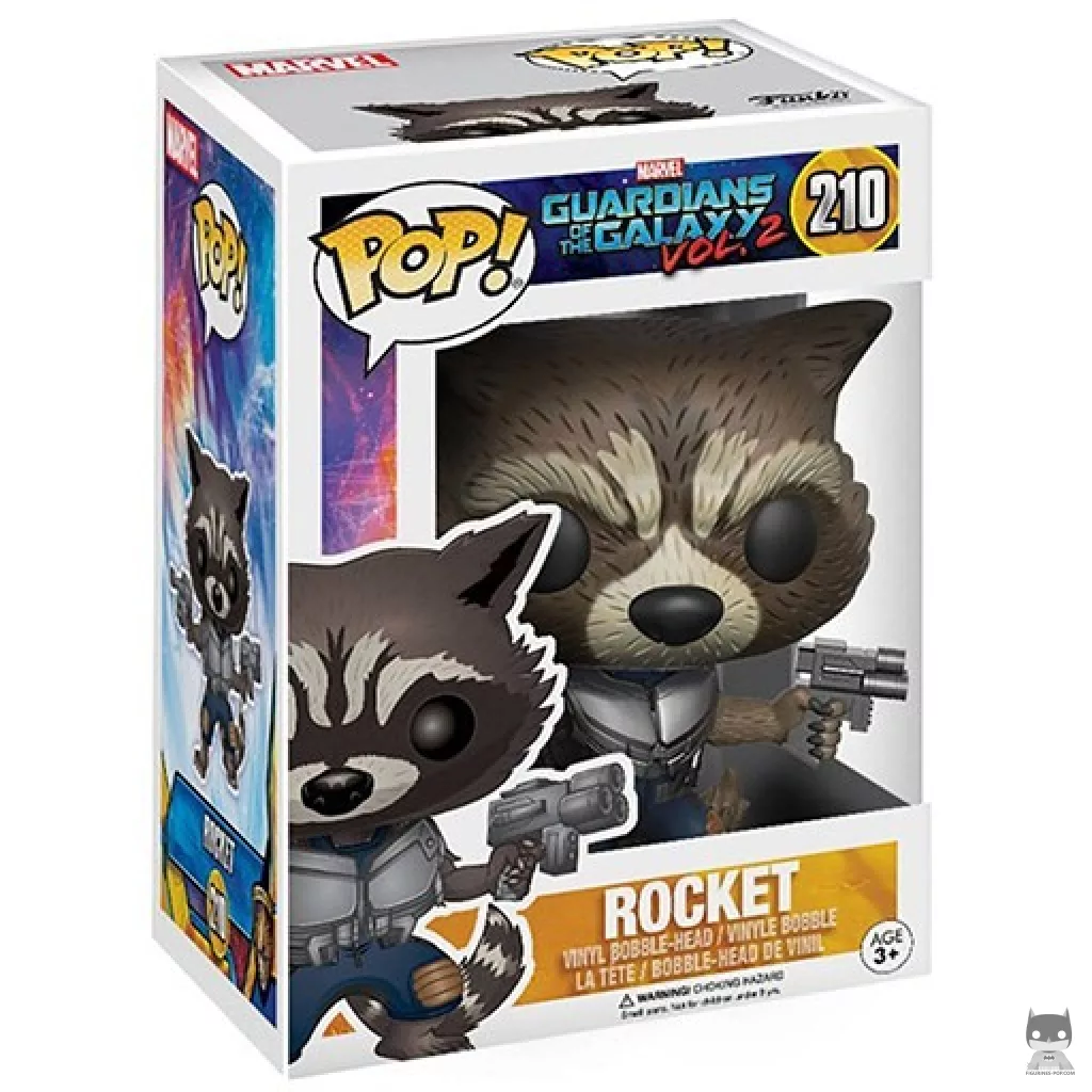 Figura Funko Pop! Rocket en su caja