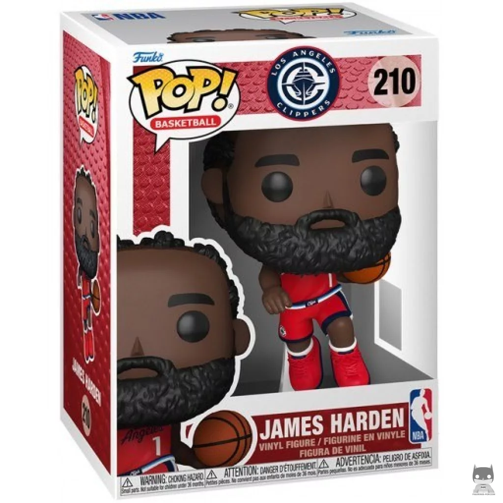 Figura Funko Pop! James Harden en su caja