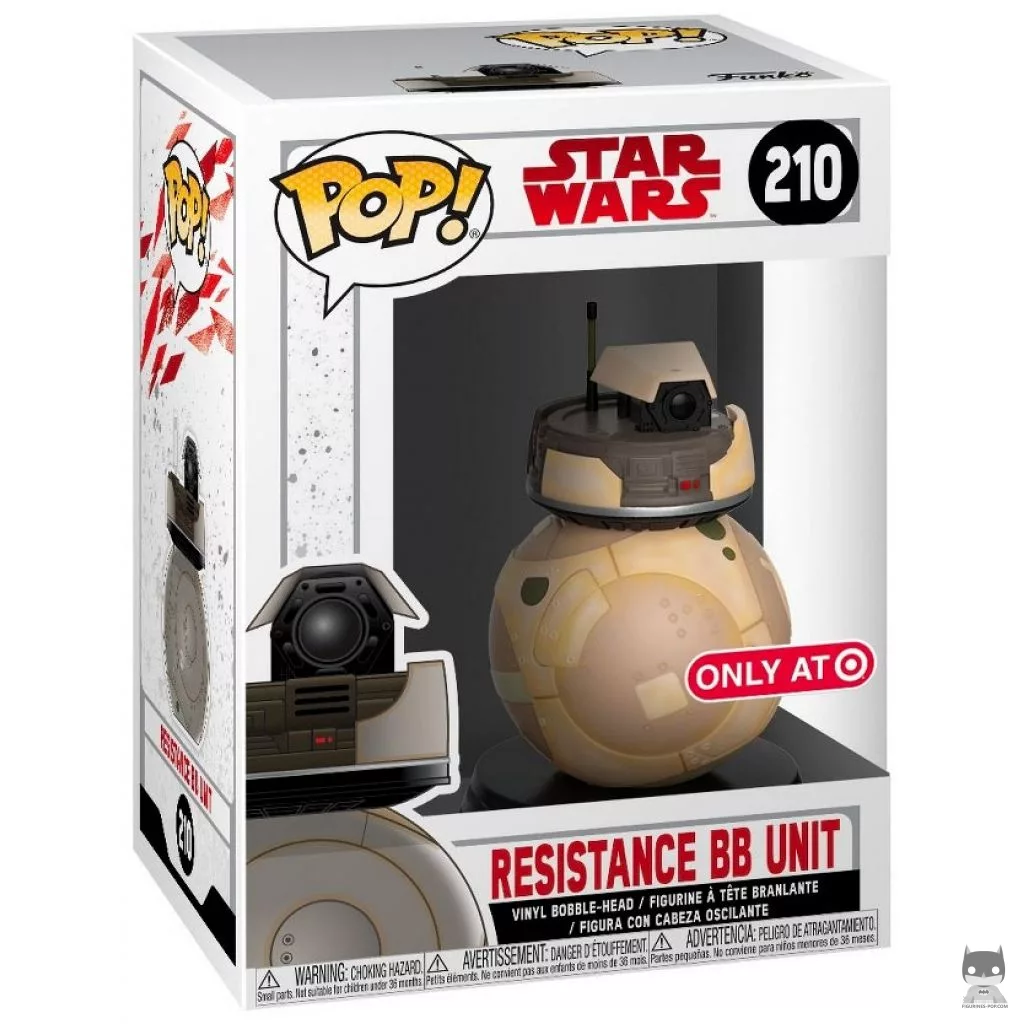 Figura Funko Pop! Resistance BB Unit (Naranja) en su caja