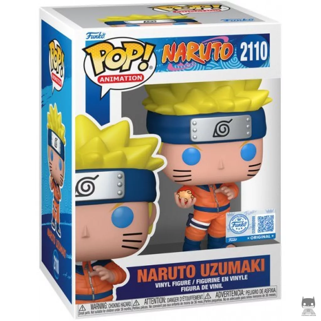 Figura Funko Pop! Naruto Uzumaki con globo de agua en su caja